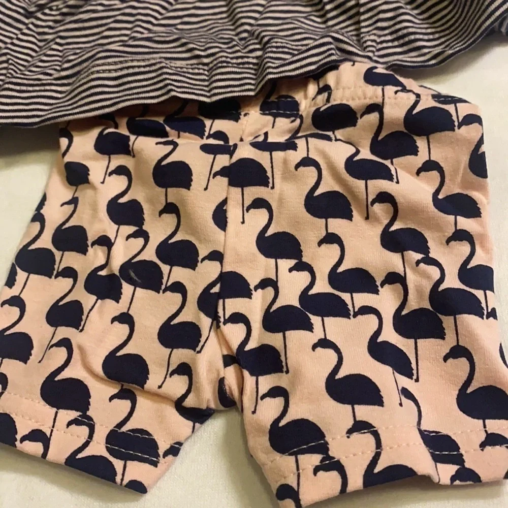 Carter’s Newborn Pelican & Stripes Outfit NWT Summer Adorable 2 Piece Set